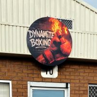 Boxing exterior shop front sign