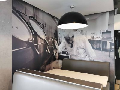 Interior wall graphics