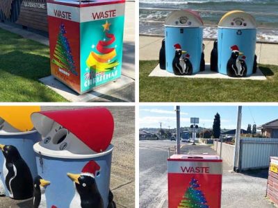 xmas-bins-wrap-ulverstone-penguin